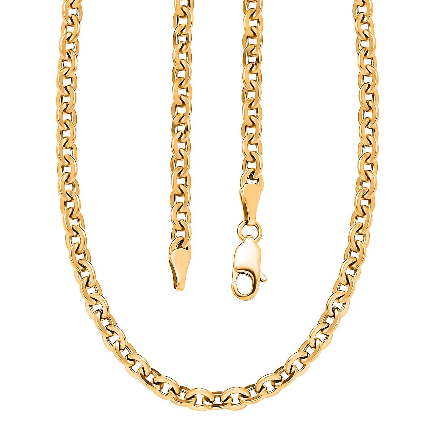 Rolo Chain Necklace in 22K Yellow Gold 12 Grams 20 Inches