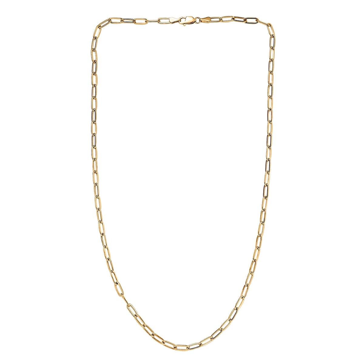 22K Yellow Gold Paper Clip Chain 20 Inches 9 Grams image number 5