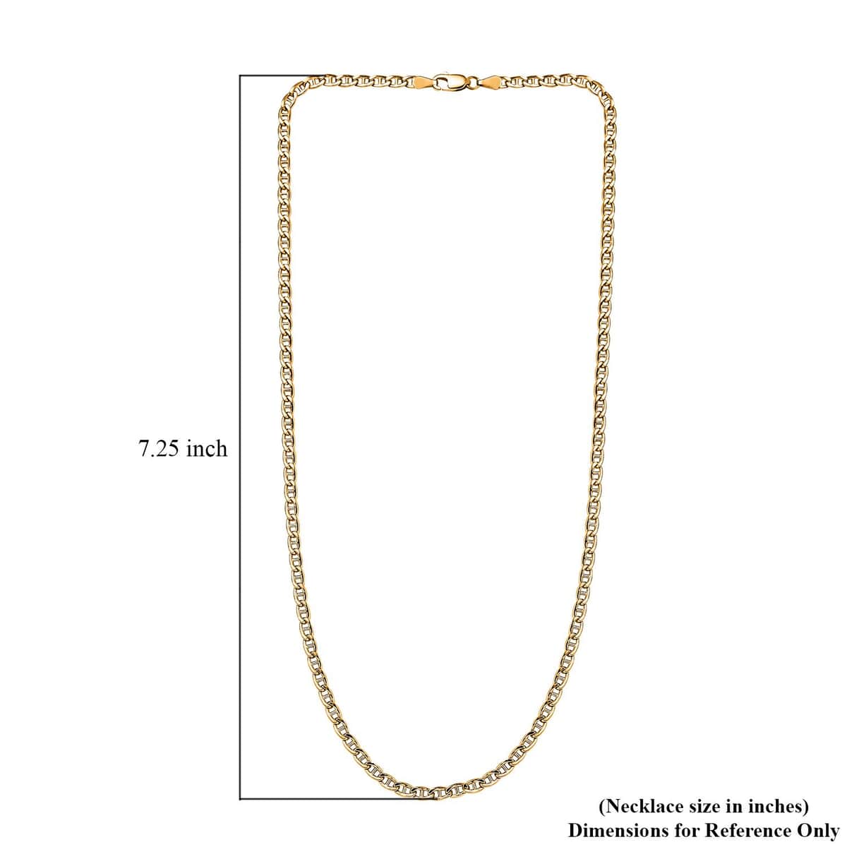 22K Yellow Gold Mariner Chain Necklace 20 Inches 11.20 Grams image number 6