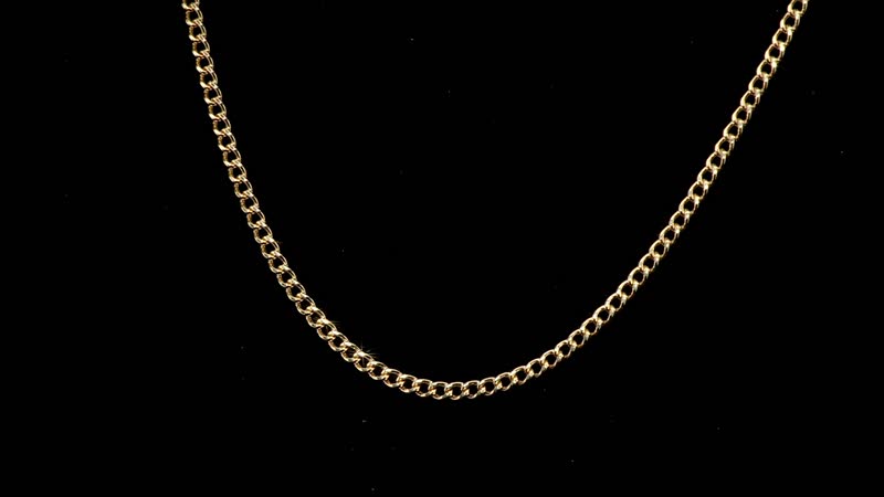22K Yellow Gold Curb Chain Necklace 20 Inches 7.85 Grams