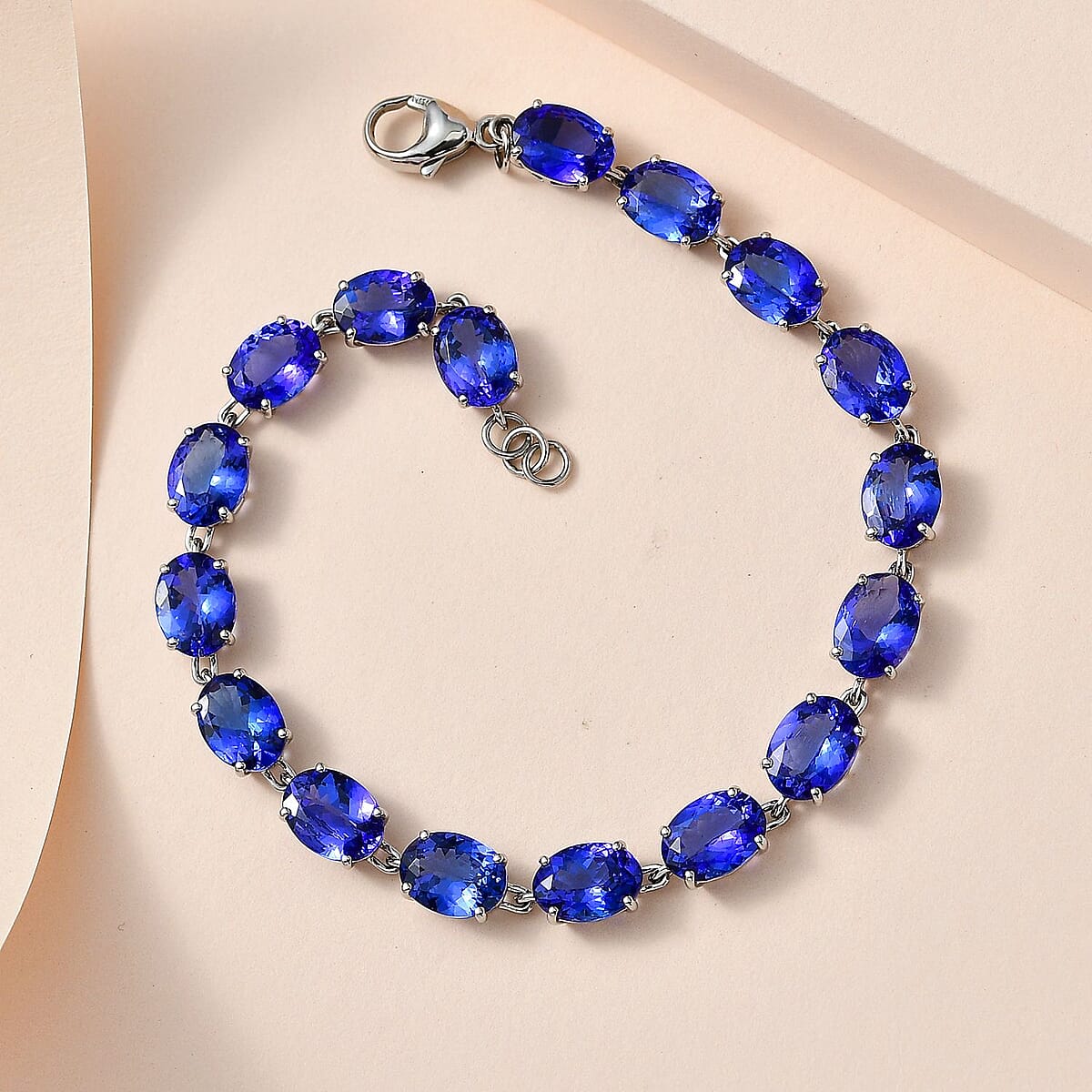 Rhapsody 950 Platinum AAAA Tanzanite Tennis Bracelet (7.25 In) (7.35 g) 20.30 ctw image number 1