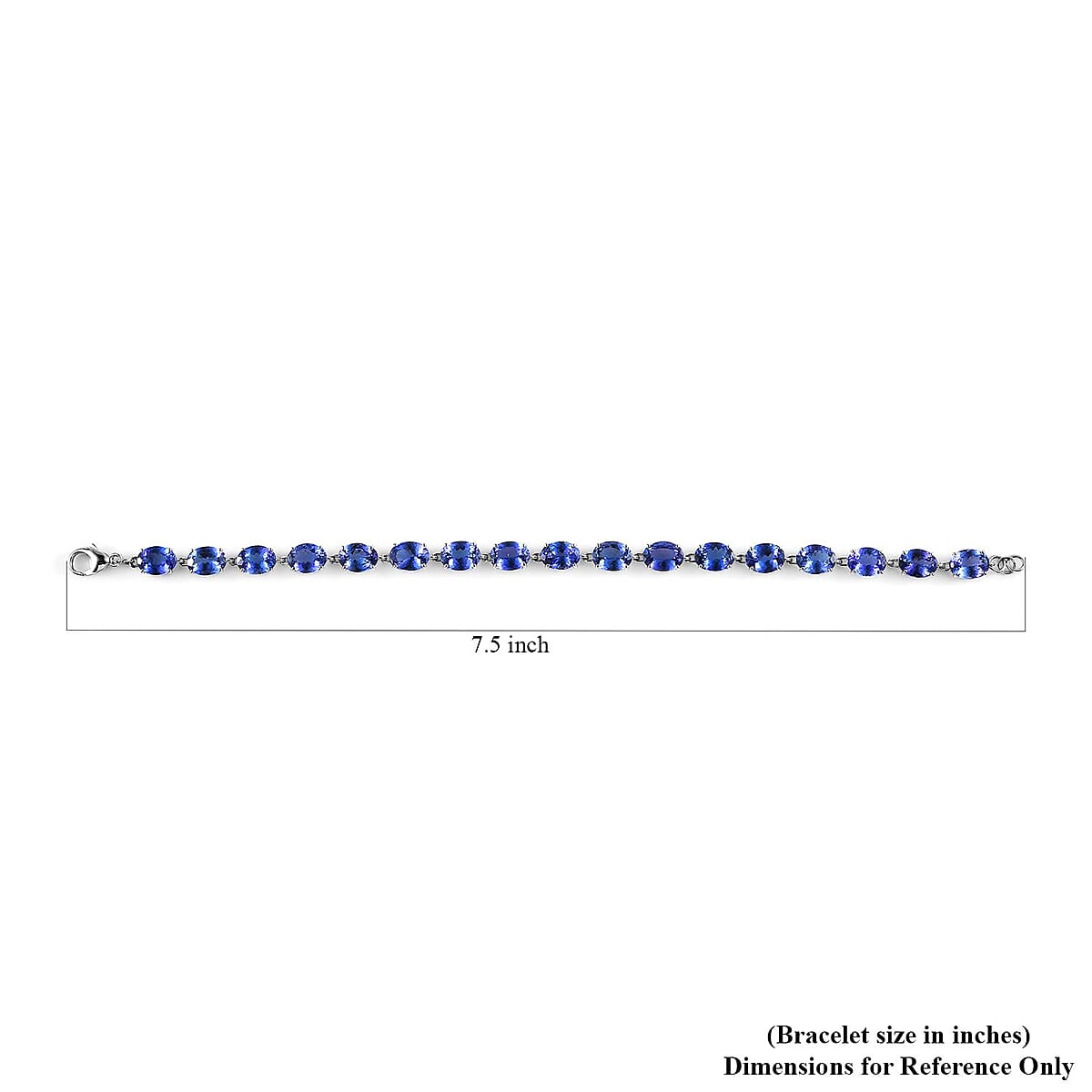 Rhapsody 950 Platinum AAAA Tanzanite Tennis Bracelet (7.25 In) (7.35 g) 20.30 ctw image number 4