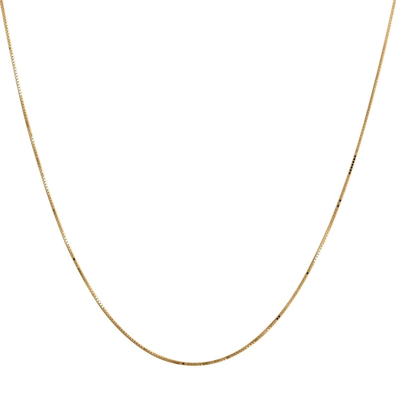 Italian 10K Yellow Gold 0.5mm Box Chain Necklace (60 Inches) (2.26 g)