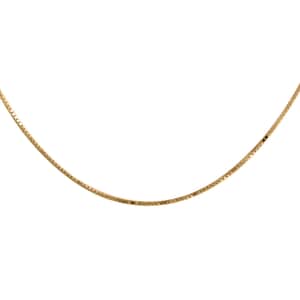 Italian 10K Yellow Gold 0.5mm Box Chain Necklace (36 Inches) (1.45 g)