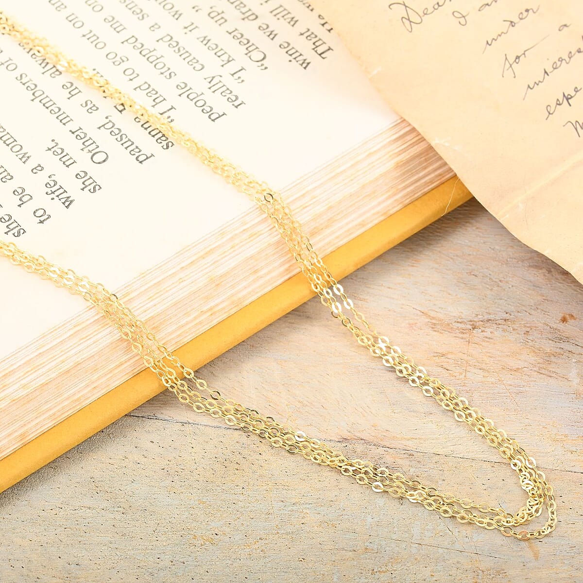 Brillo Italian 10K Yellow Gold Diamond-cut Necklace 60 Inches 2.75 Grams image number 1