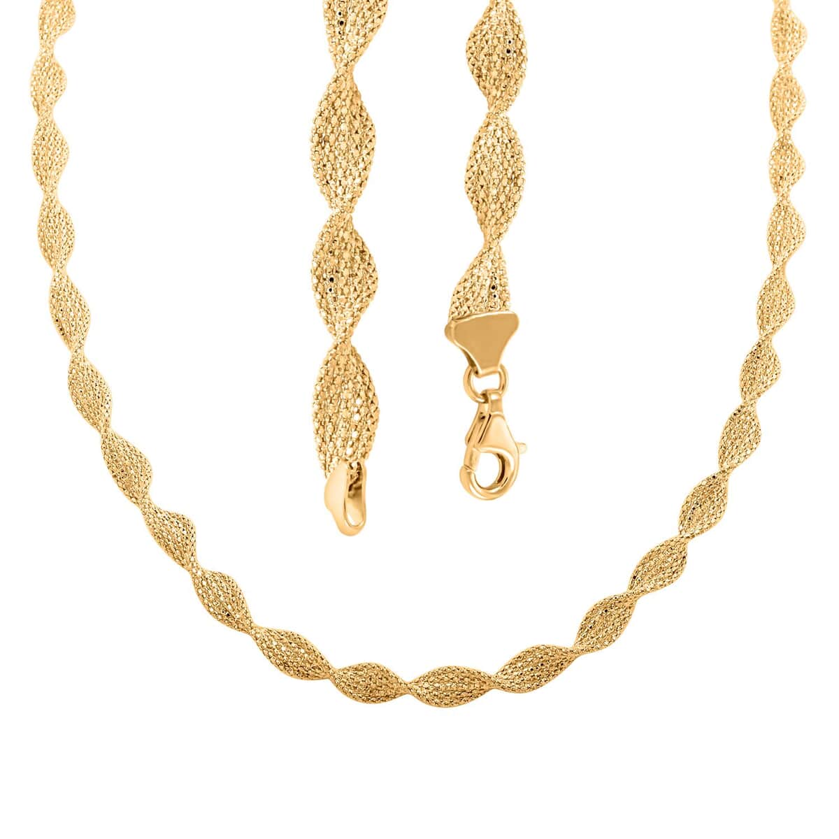 Spirali Italian 14K Yellow Gold Necklace 18 Inches 12.50 Grams image number 4