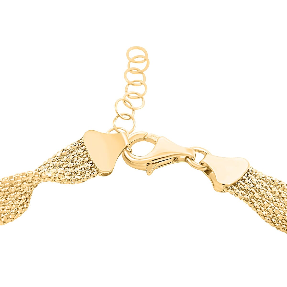 Spirali Italian 14K Yellow Gold Bracelet (7.0-8.0In) 5.62 Grams image number 3