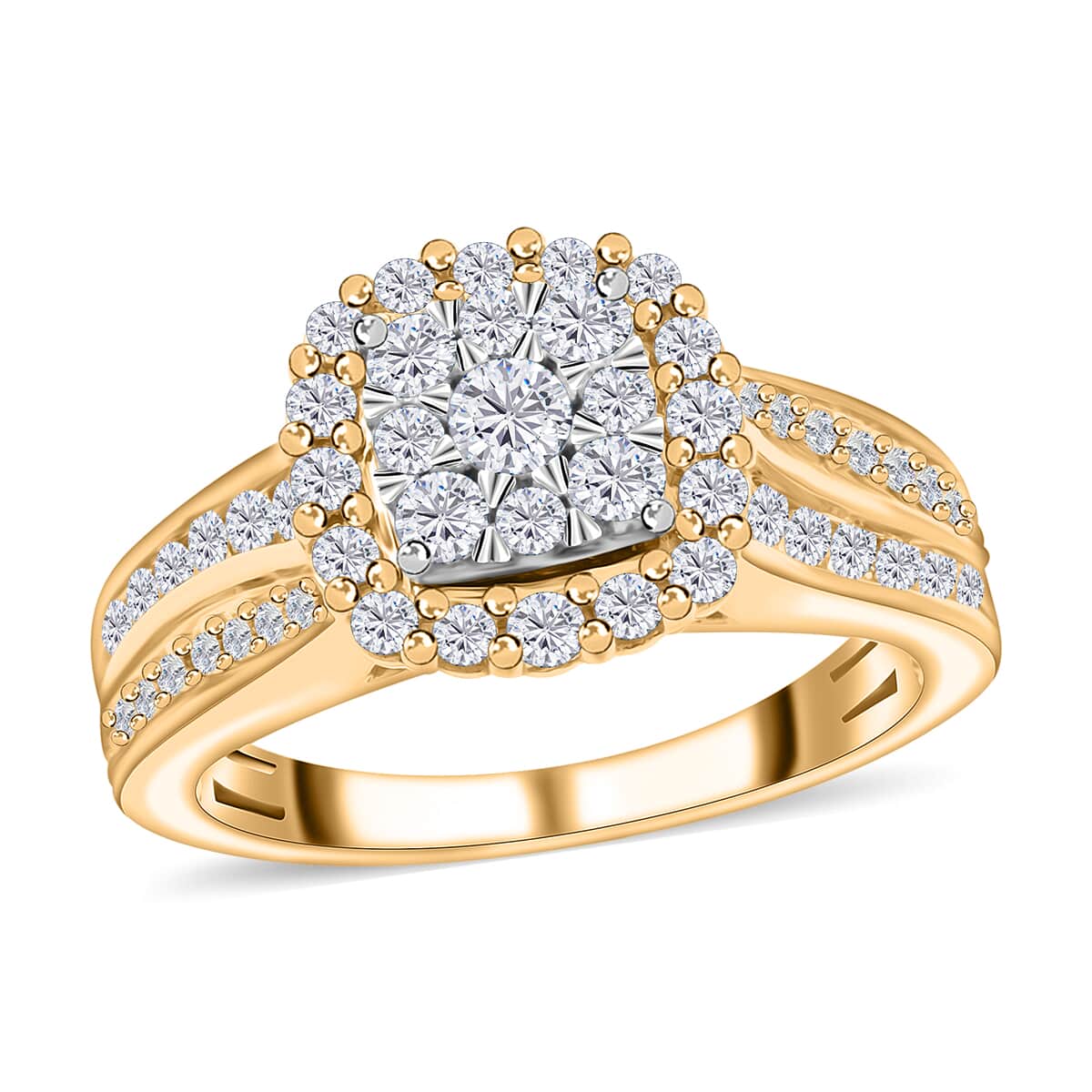 10K Yellow Gold G-H I1-I2 Diamond Ring (Size 10.0) 4.30 Grams 1.00 ctw (Del. in 7-10 Days) image number 0