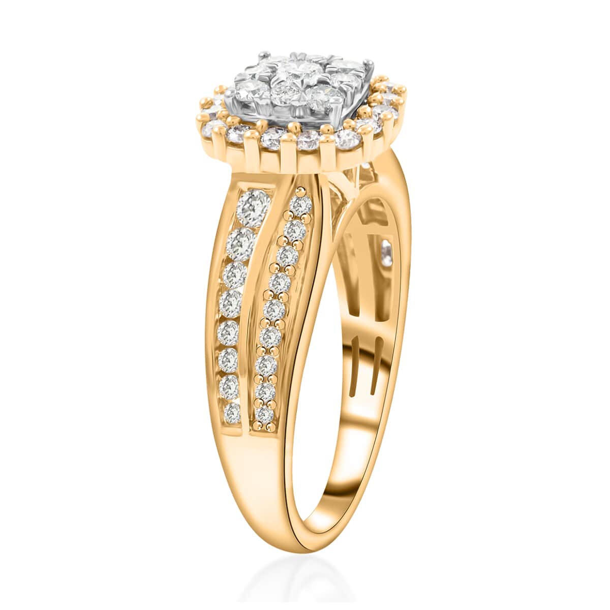 10K Yellow Gold G-H I1-I2 Diamond Ring (Size 10.0) 4.30 Grams 1.00 ctw (Del. in 7-10 Days) image number 3