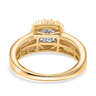 G-H, I1-I2 Diamond 1.00 ctw Ring in 10K Yellow Gold (Size 10.0) 4.30 Grams