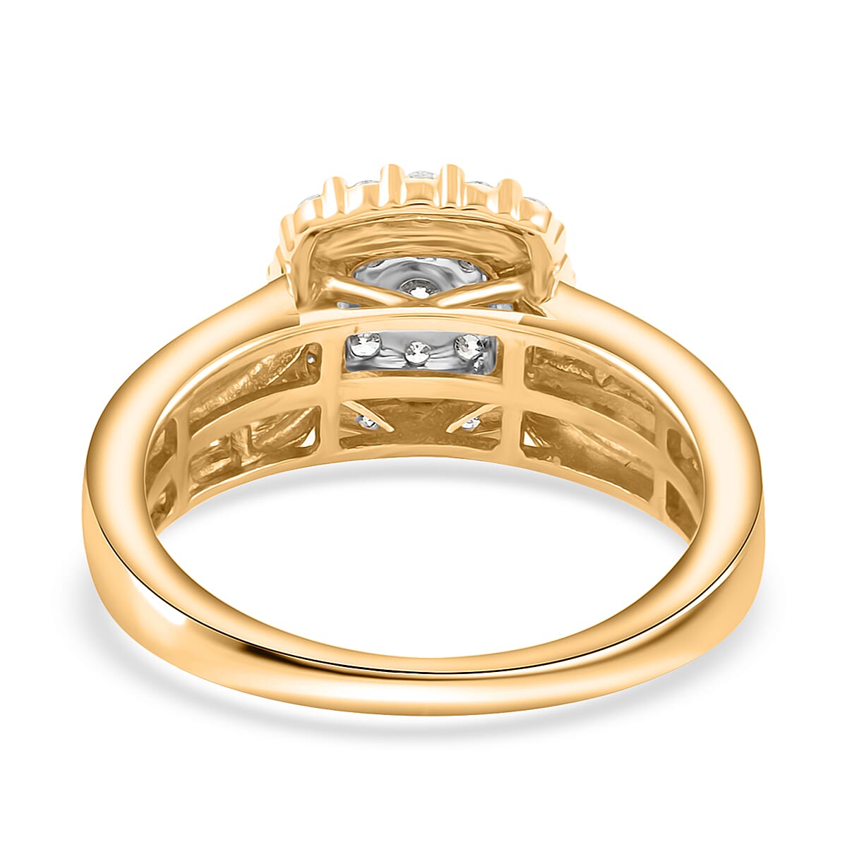 G-H, I1-I2 Diamond 1.00 ctw Ring in 10K Yellow Gold (Size 10.5) 4.30 Grams image number 4