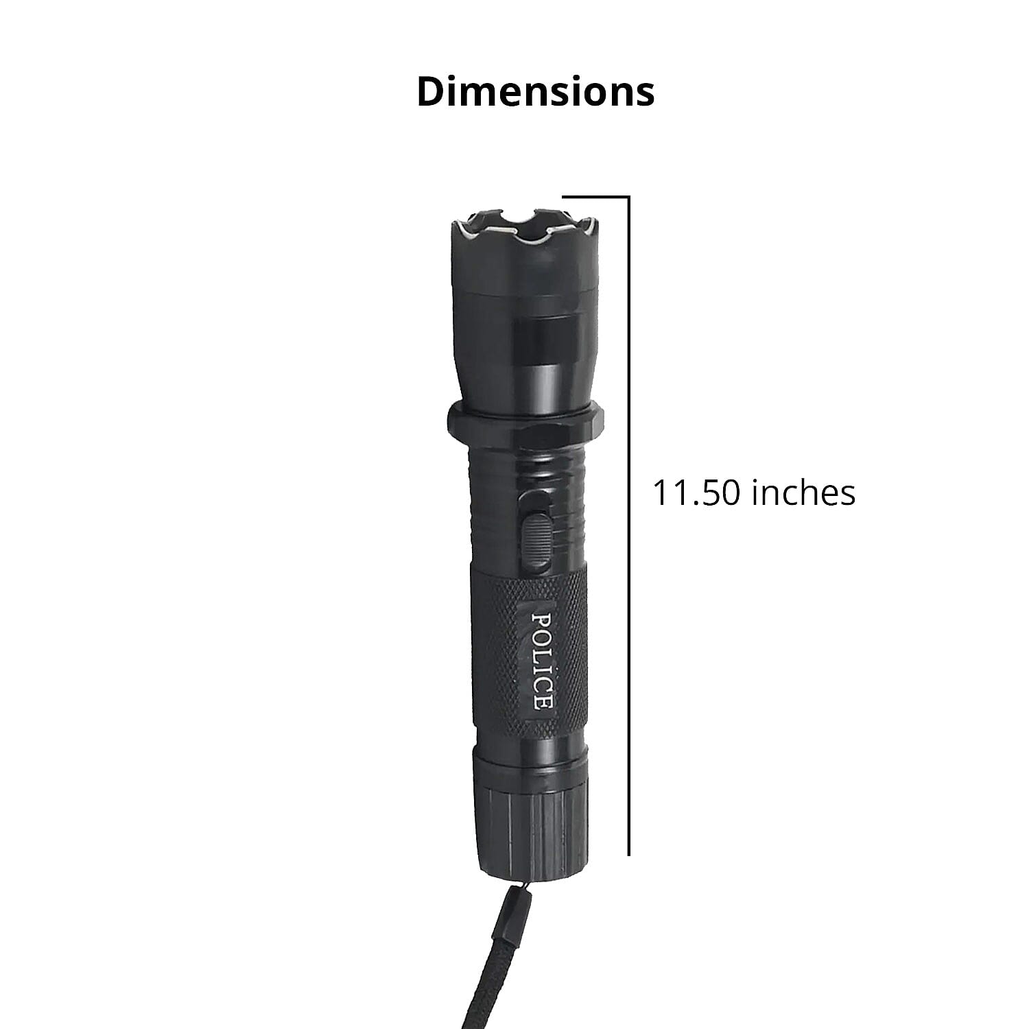 Stun Gun Flashlight -Black