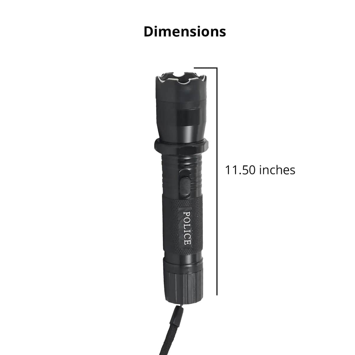 Stun Gun Flashlight -Black image number 4