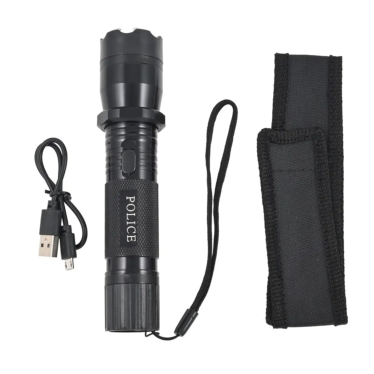 Stun Gun Flashlight -Black