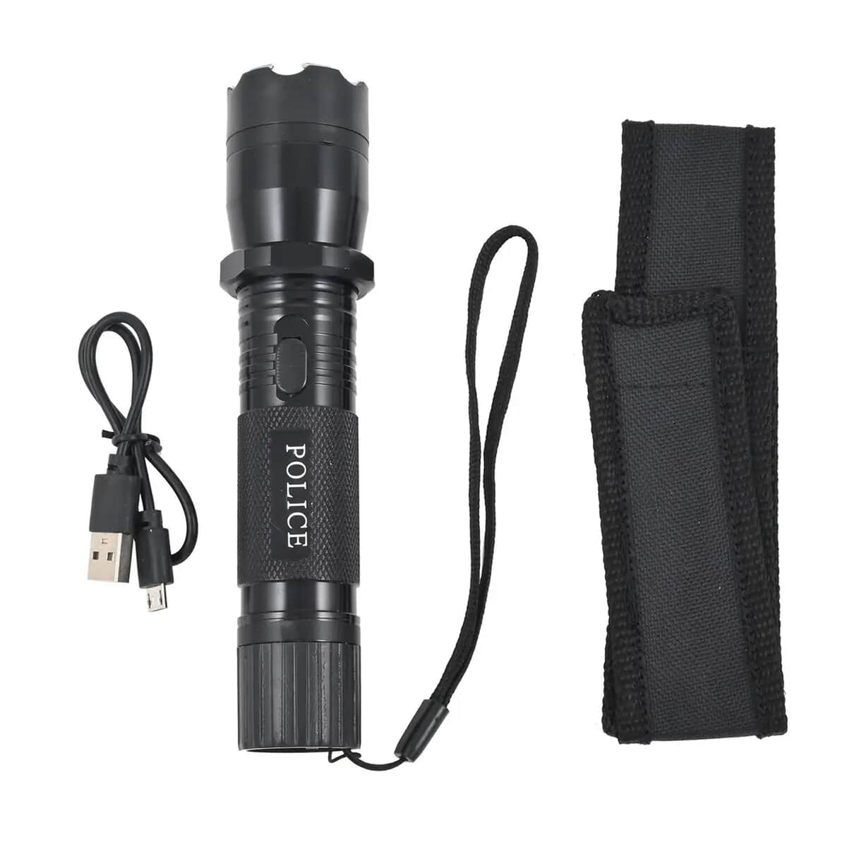 Stun Gun Flashlight -Black image number 5