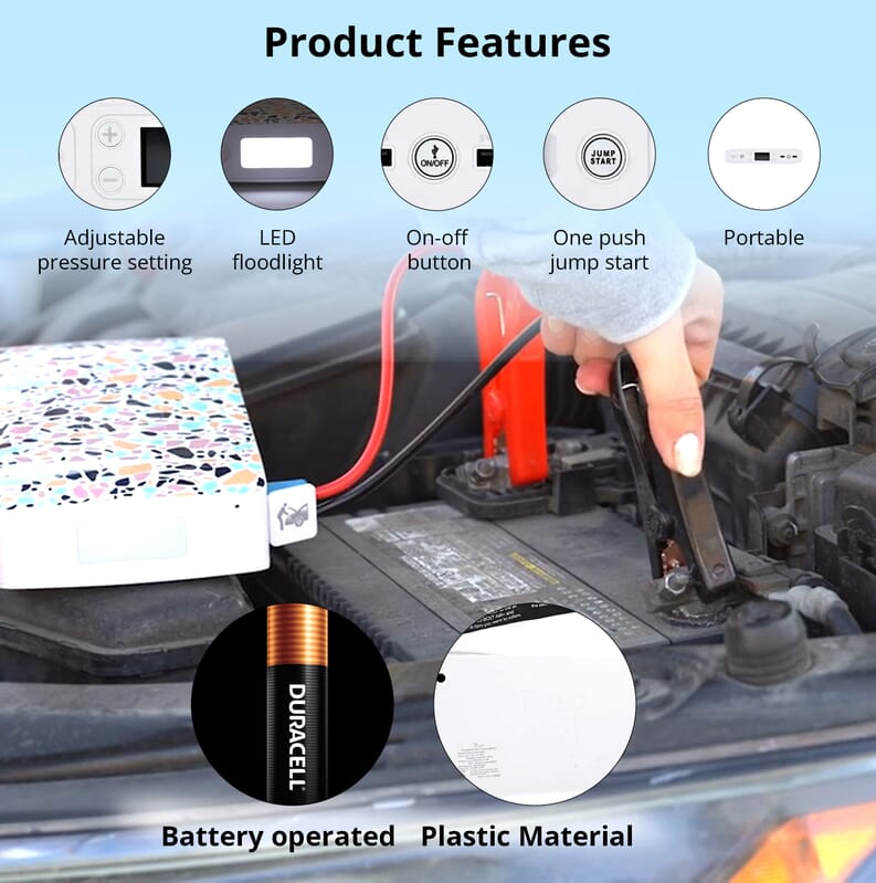 3 in 1 Universal Portable Jump Starter
