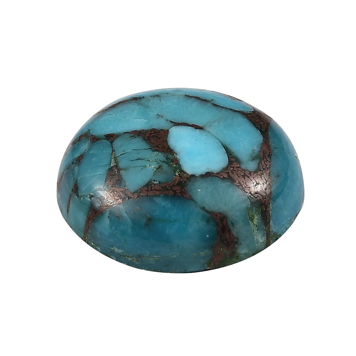 AA Blue Turquoise (Rnd 14 mm) 6.28 ctw image number 1