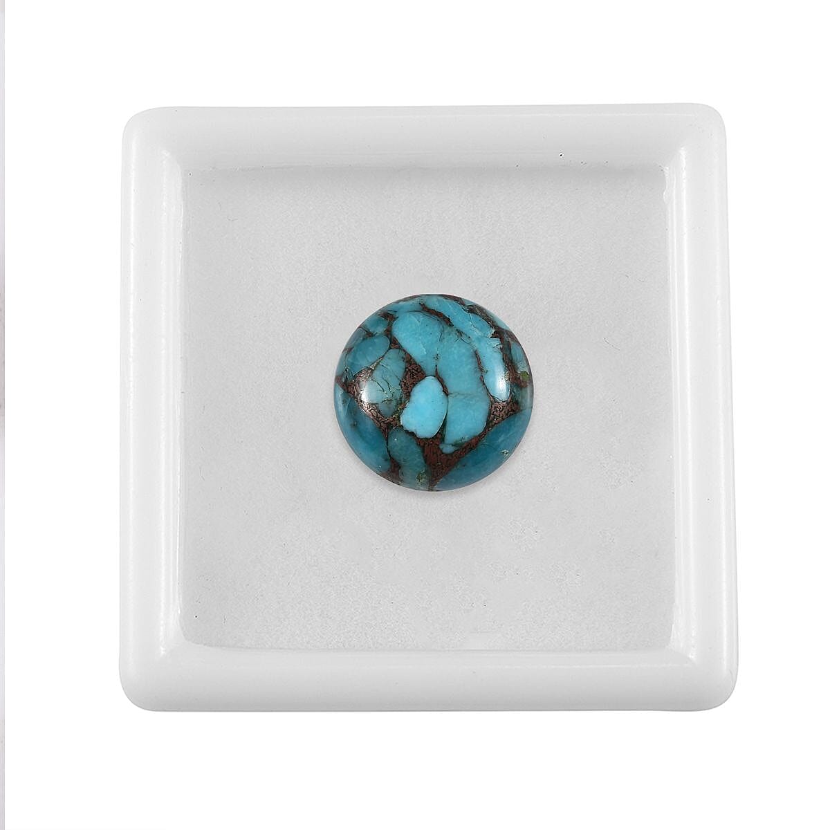 AA Blue Turquoise (Rnd 14 mm) 6.28 ctw image number 2