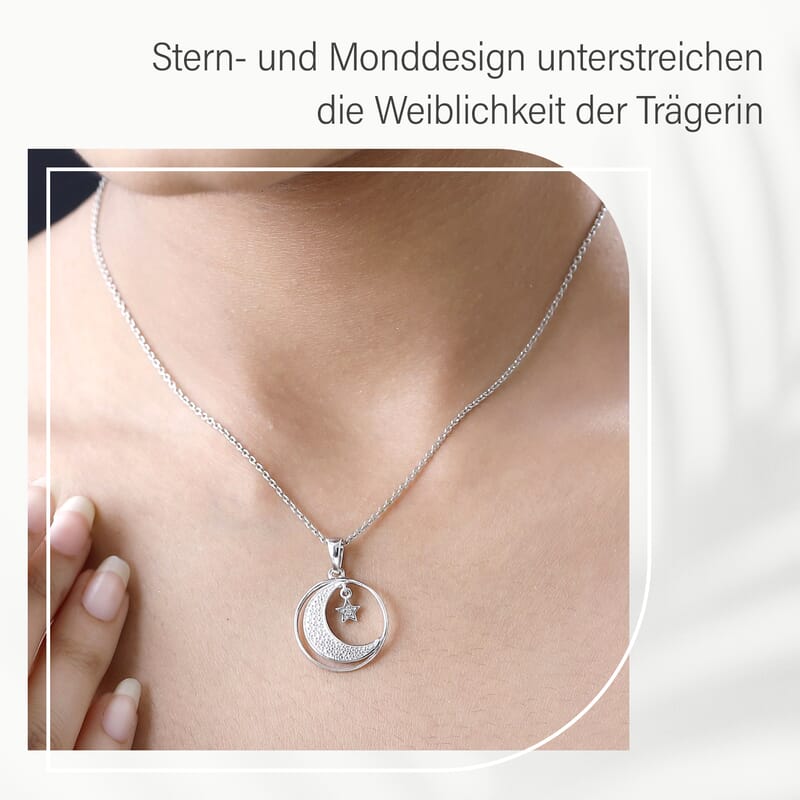 White Diamond Pendant in Platinum Over Sterling Silver