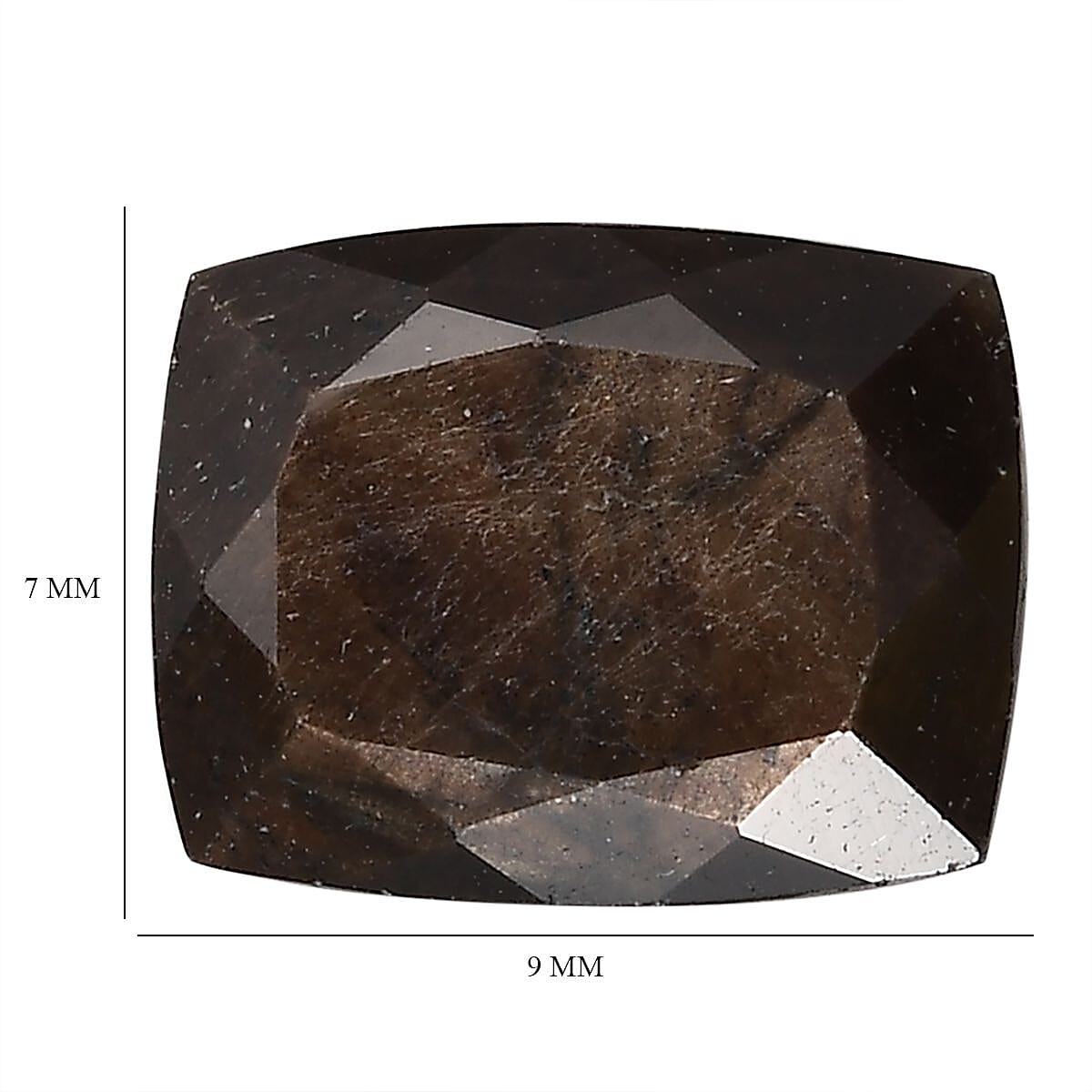 Chocolate Sapphire (Cush 9x7 mm) 2.94 ctw image number 3