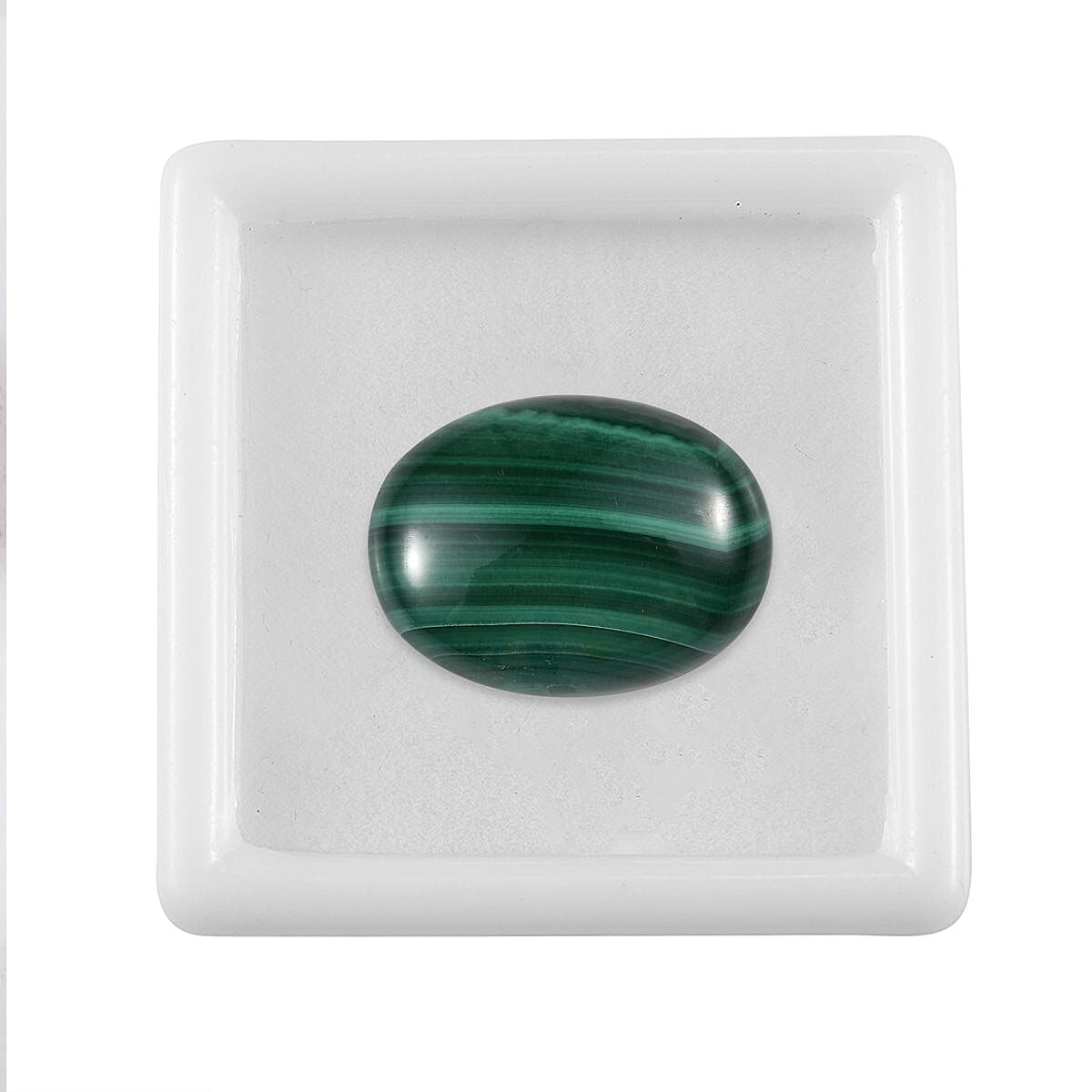 African Malachite (Ovl 20x15 mm) 20.59 ctw