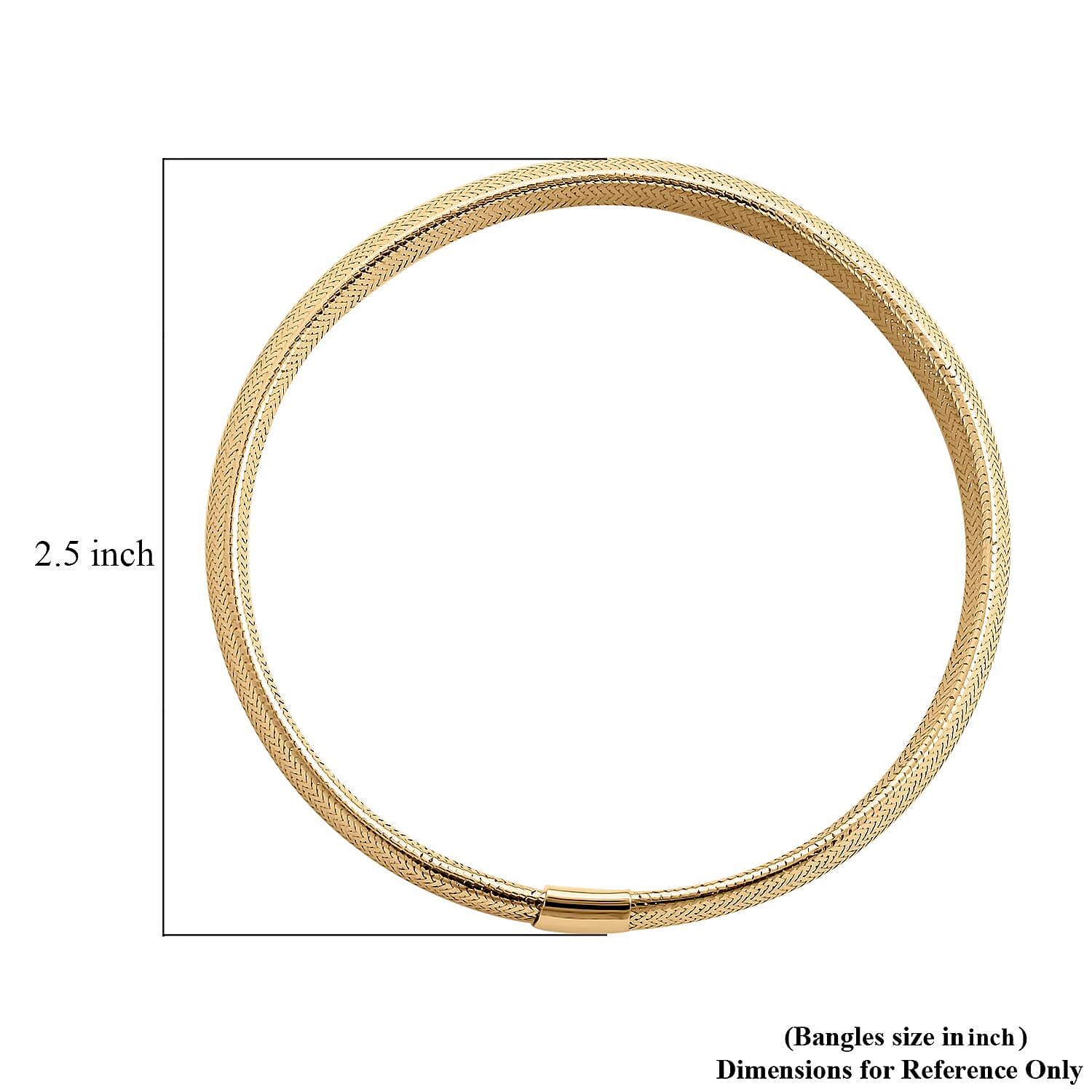 Italian 10K Yellow Gold Adjustable Mesh Bangle Bracelet 2.40 Grams