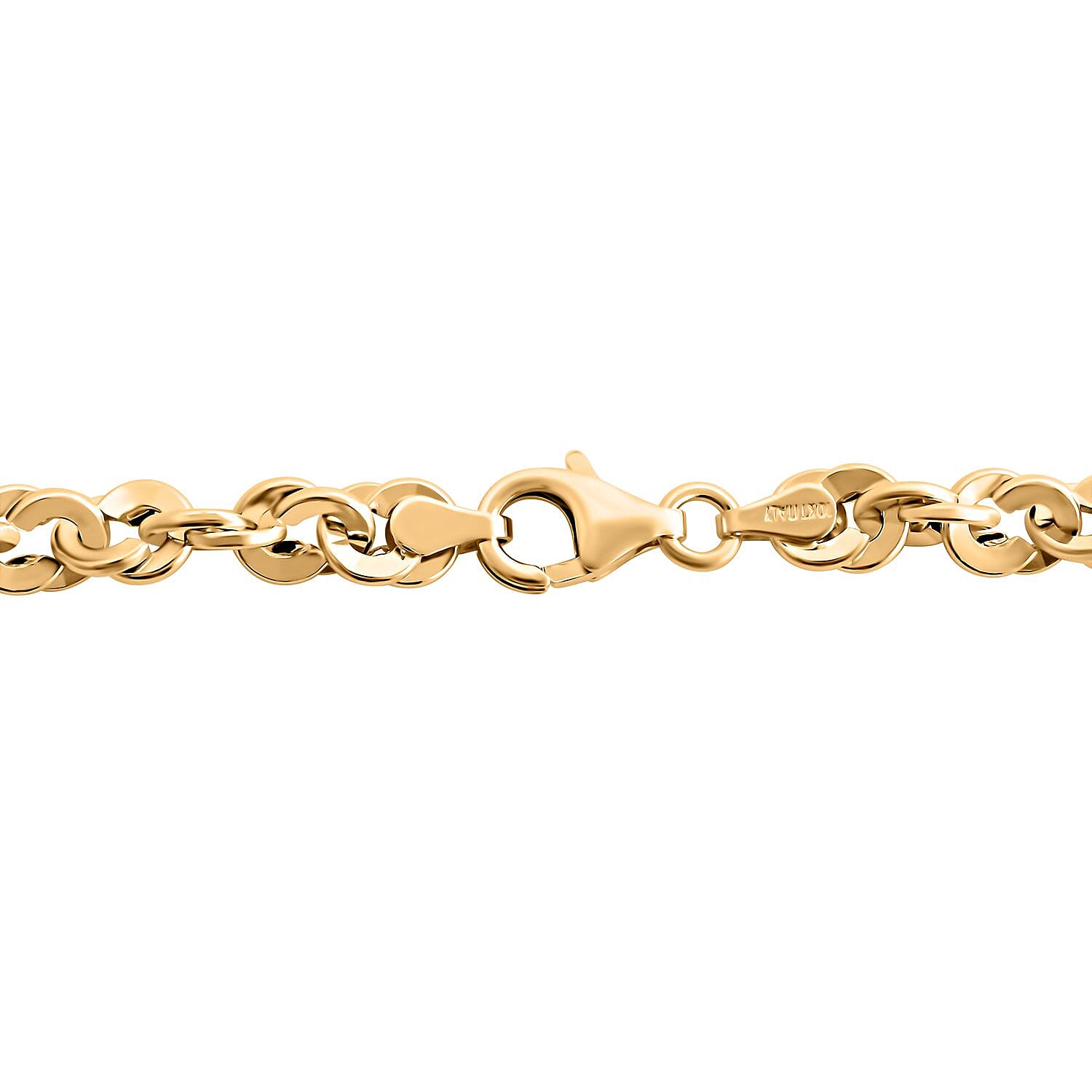 Spirali Rope Italian 10K Yellow Gold Necklace 20 Inches 8.65 Grams