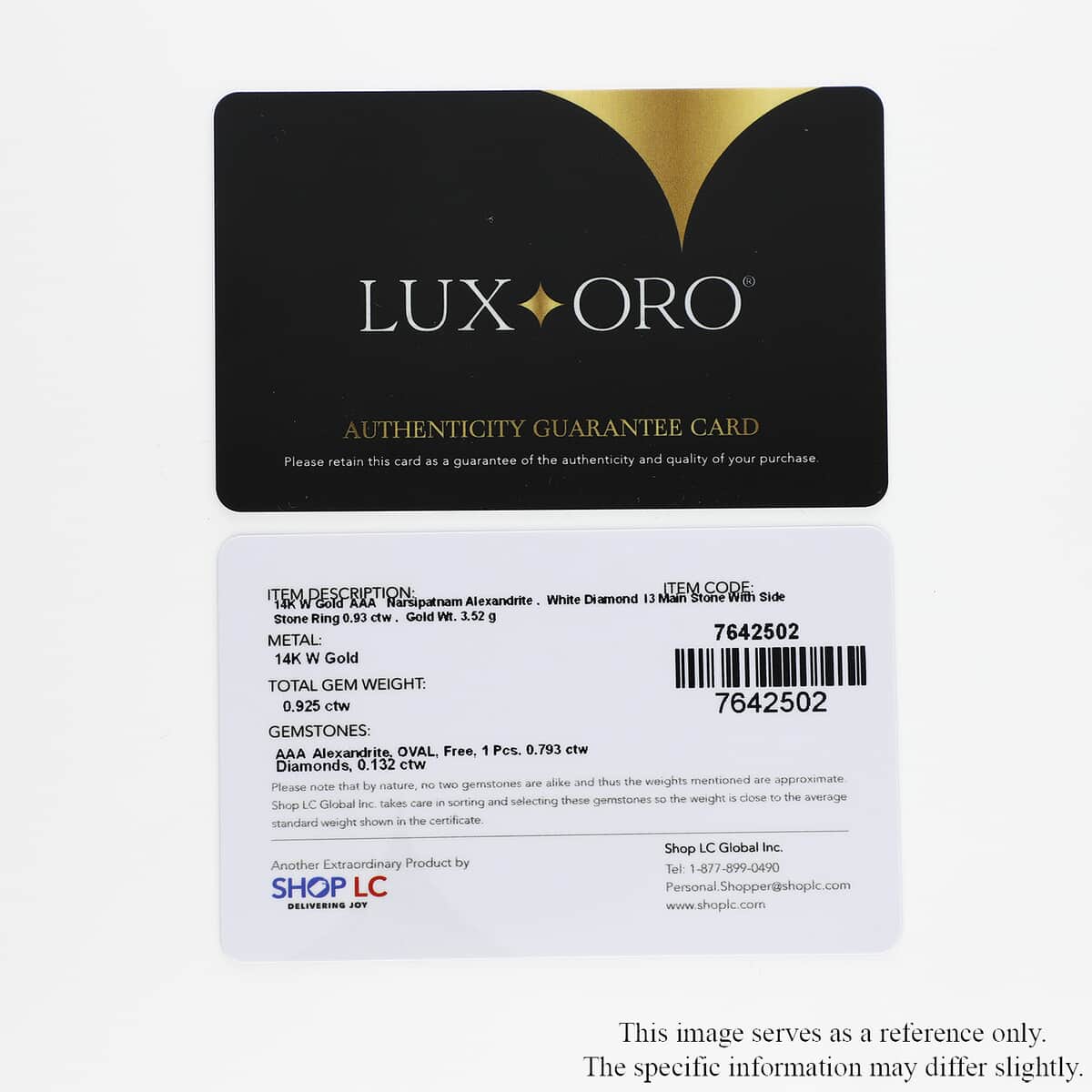 Luxoro 14K White Gold AAA Narsipatnam Alexandrite and G-H I3 Diamond Ring (Size 6.0) 0.90 ctw image number 6