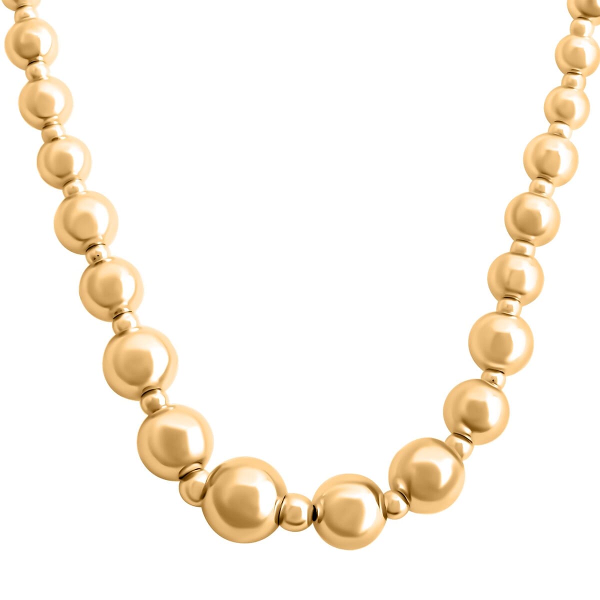 Graduated Bolle Italian 14K Yellow Gold Necklace 18 Inches 5.25 Grams image number 0