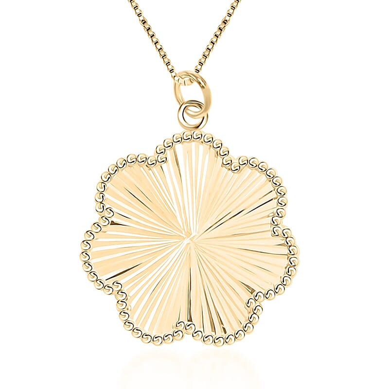 Fiore Scintilla Italian 10K Yellow Gold Necklace 18-20 Inches 2.05 Grams