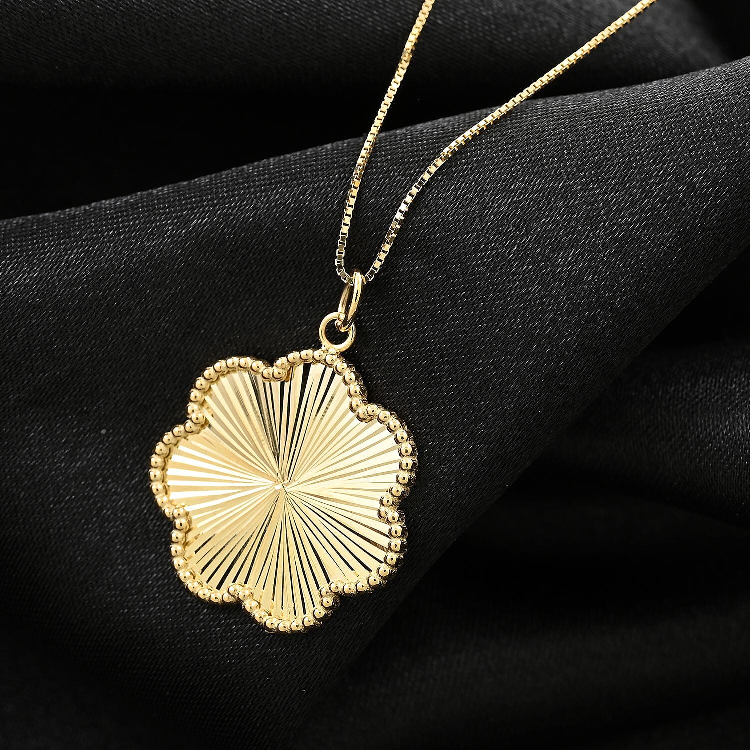 Fiore Scintilla Italian 10K Yellow Gold Necklace 18-20 Inches 2.05 Grams