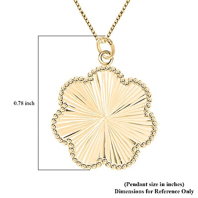 Fiore Scintilla Italian 10K Yellow Gold Necklace 18-20 Inches 2.05 Grams
