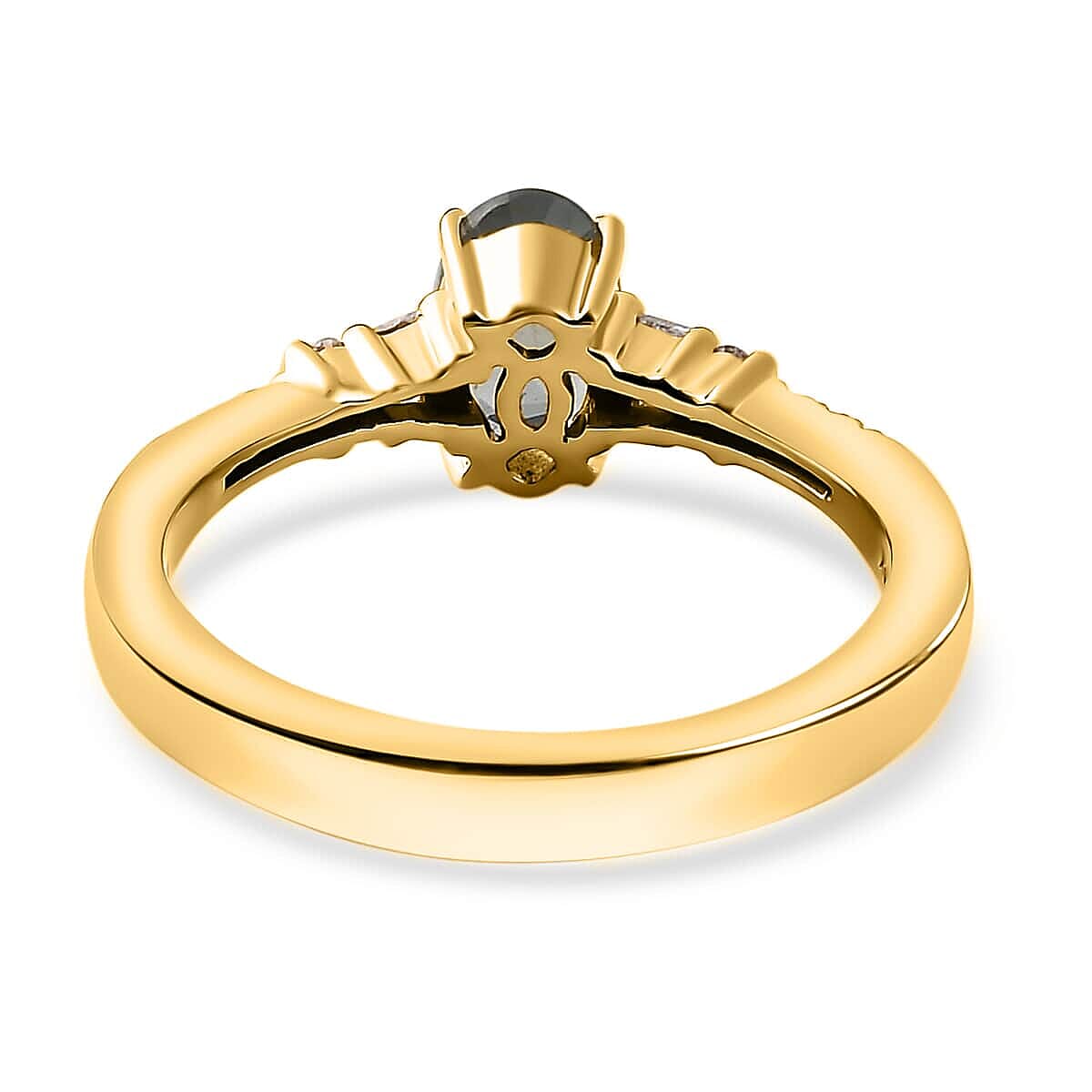 Luxoro 14K Yellow Gold AAA Narsipatnam Alexandrite and G-H I3 Diamond Ring (Size 6.0) 0.90 ctw