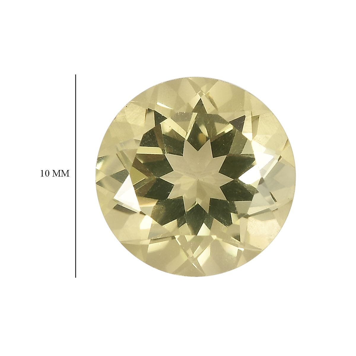 Lemon Quartz Set of 2 (Rnd 10 mm) 5.76 ctw image number 3