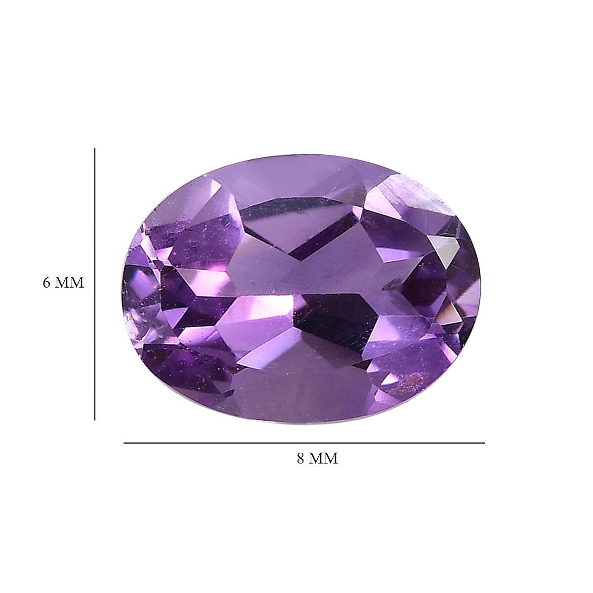 Asscher Cut Moroccan Amethyst (Oct 6x6 mm) 0.90 ctw image number 3
