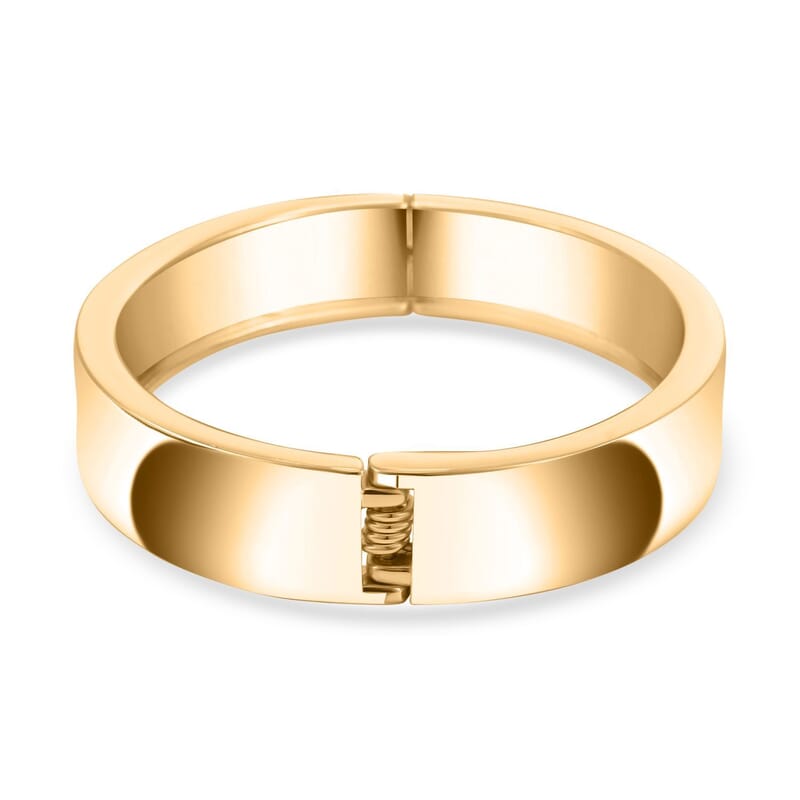 Bangle Bracelet in Goldtone Alloy (7.25 In)