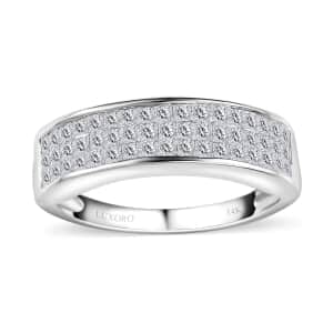 Luxoro 14K White Gold G-H I1-I2 Diamond Ring (Size 7.0) 1.00 ctw