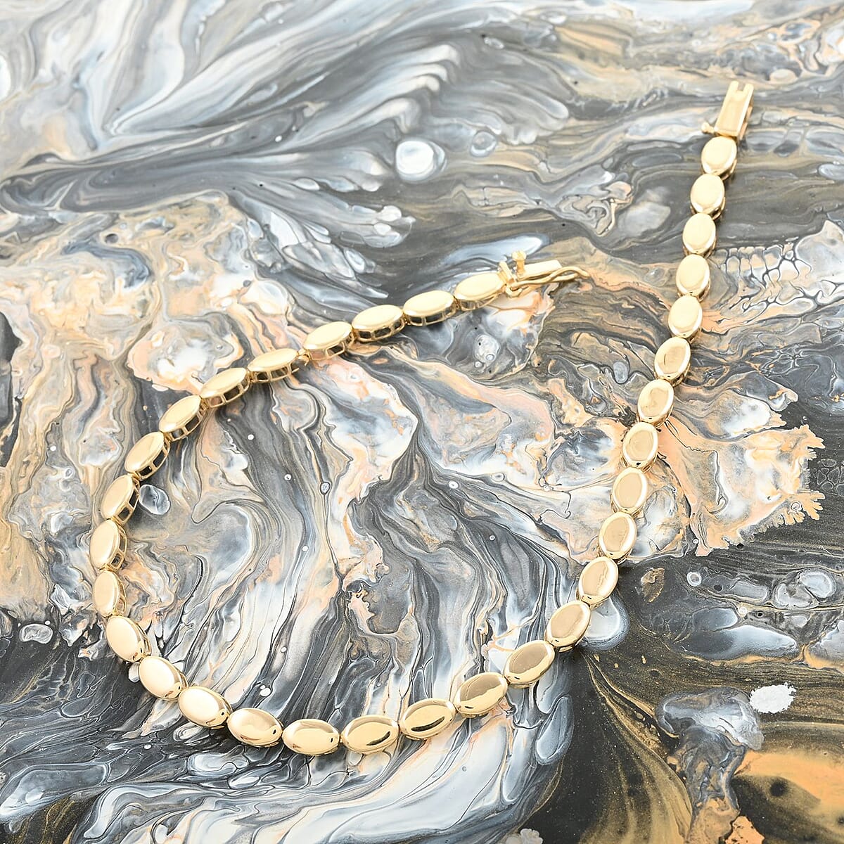 Luxoro 10K Yellow Gold Bracelet,  Oval Link Bracelet, Gold Link Bracelet, Gold Bracelet For Her, Gold Jewelry For Her (7.25 In) 4.10 Grams image number 1