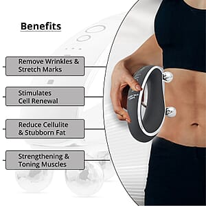 Lumina NRG Fat Iron Pro at Home Slimming & Skin Tightening Device - Matte Black, Cordless Rechargeable Slimming Device With Ultrasonic Vibration Technology,