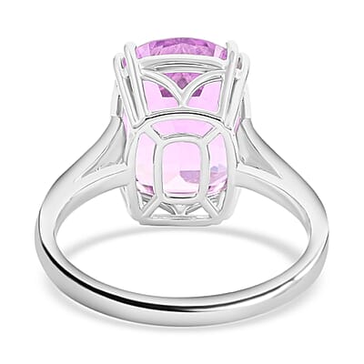 Certified and Appraised Rhapsody 950 Platinum AAAA Patroke Kunzite and E-F VS Diamond Ring (Size 10.0) 6.15 Grams 9.50 ctw