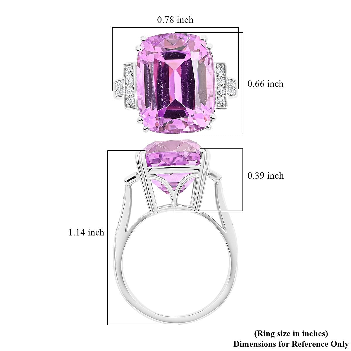 Certified and Appraised Rhapsody 950 Platinum AAAA Patroke Kunzite and E-F VS Diamond Ring (Size 10.0) 7.35 Grams 14.15 ctw