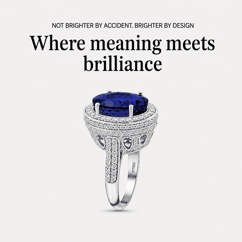 Certified and Appraised Rhapsody 950 Platinum AAAA Tanzanite and E-F VS Diamond Halo Ring (Size 10.0) 12.45 Grams 11.30 ctw