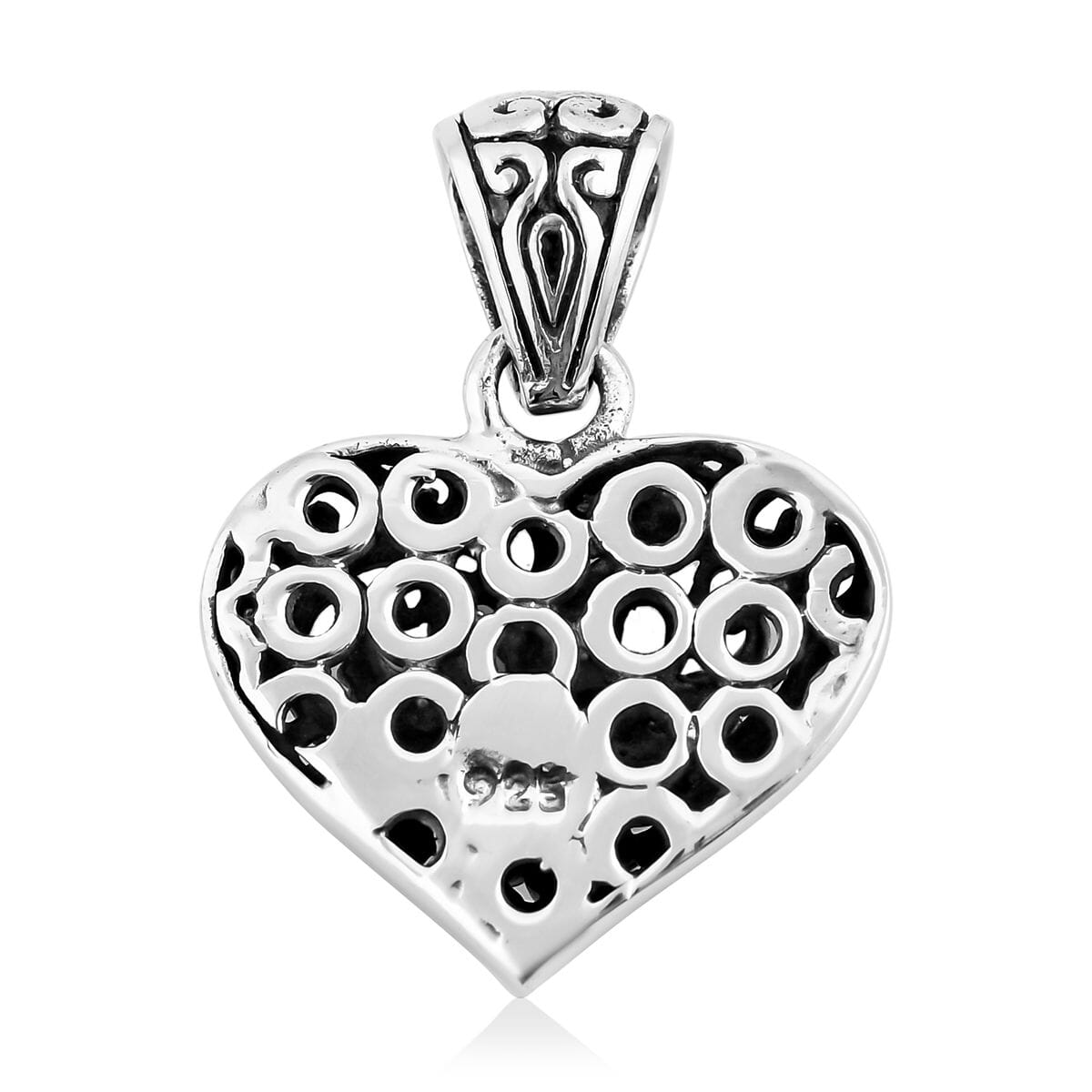 Bali Legacy Double Swan Pendant without Chain in Sterling Silver 4.60 Grams image number 4