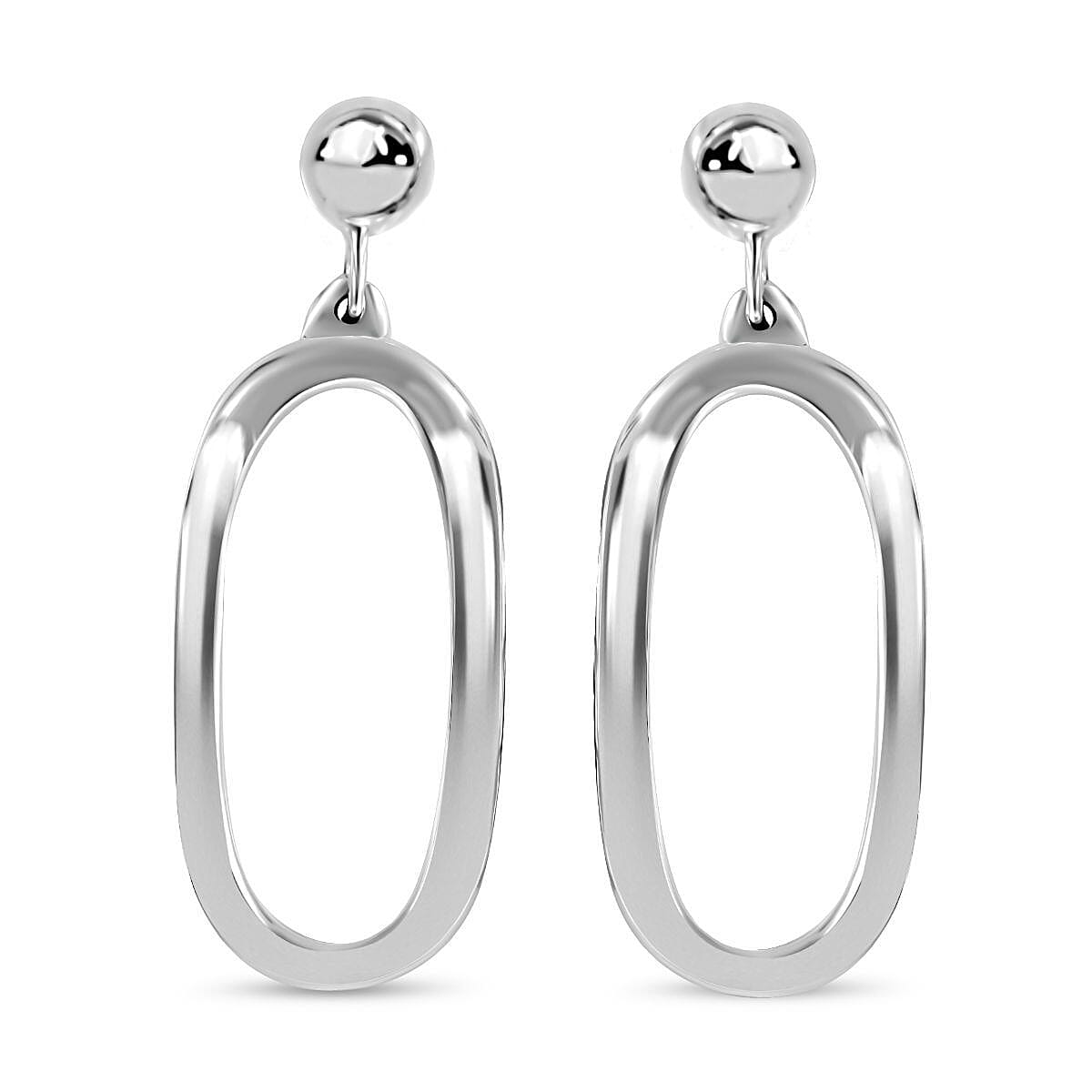 Paper Clip Earrings in Sterling Silver 8.15 Grams