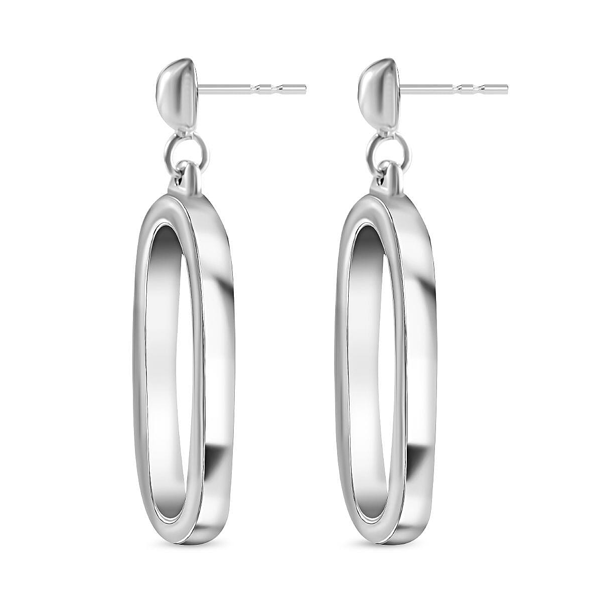 Paper Clip Earrings in Sterling Silver 8.15 Grams