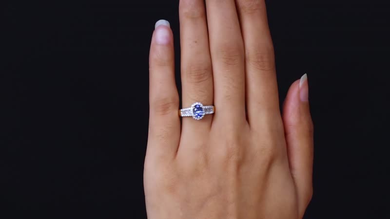 Luxoro 14K Yellow Gold AAA Ceylon Sapphire and G-H I3 Diamond Ring (Size 7.0) 1.50 ctw