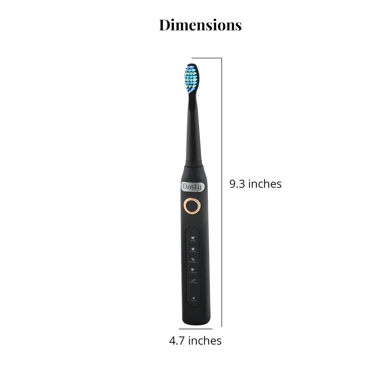 Dnsly Sonic Electric Toothbrushes -Black & Pink image number 6