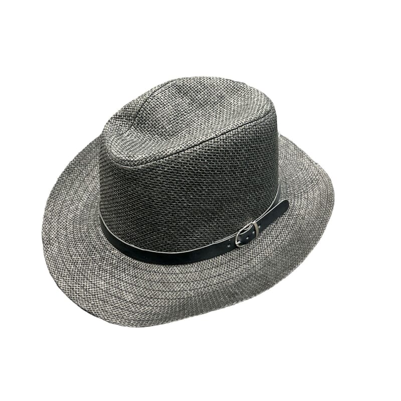 Freestyles US Unisex Foldable UV Protected Wide Brim Belt Buckle Fedora Hat - Black