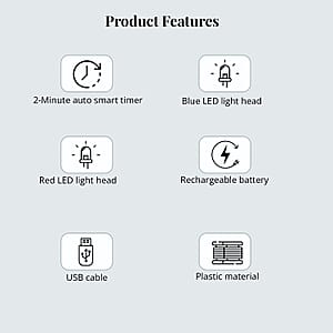 Beewell Electric Sonic 4-in-1 Toothbrush with Blue and Red Light Therapy