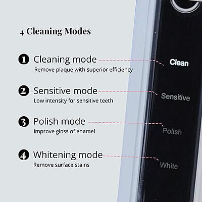 Beewell Electric Sonic 4-in-1 Toothbrush with Blue and Red Light Therapy